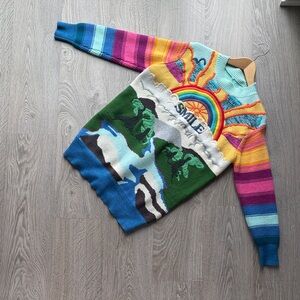 Colorful Kids Sweater with 'Smile' Design